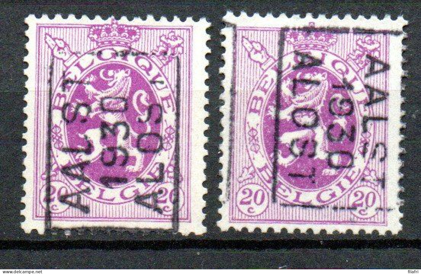 5864 Voorafstempeling Op Nr 281 - AALST 1930 ALOST - Positie A & B - Rolstempels 1930-..