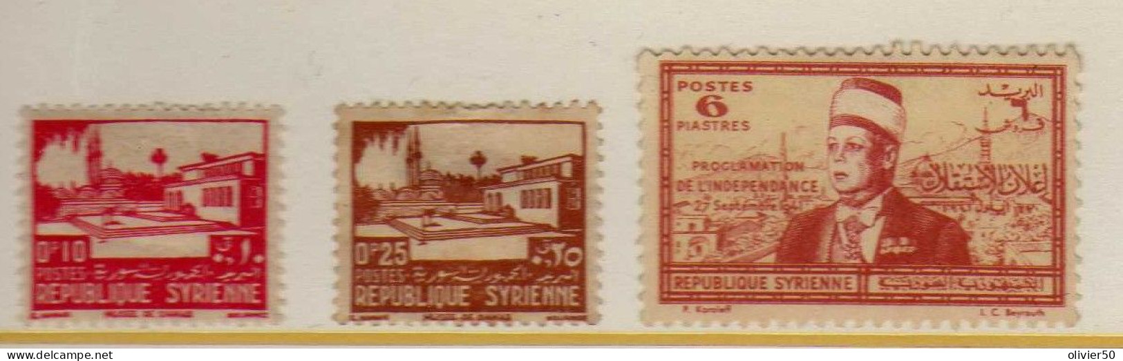 Syrie (1919-42) - Timbres De France Surcharges - Neufs*/sg Et Oblit -  31 Val. - Oblitérés