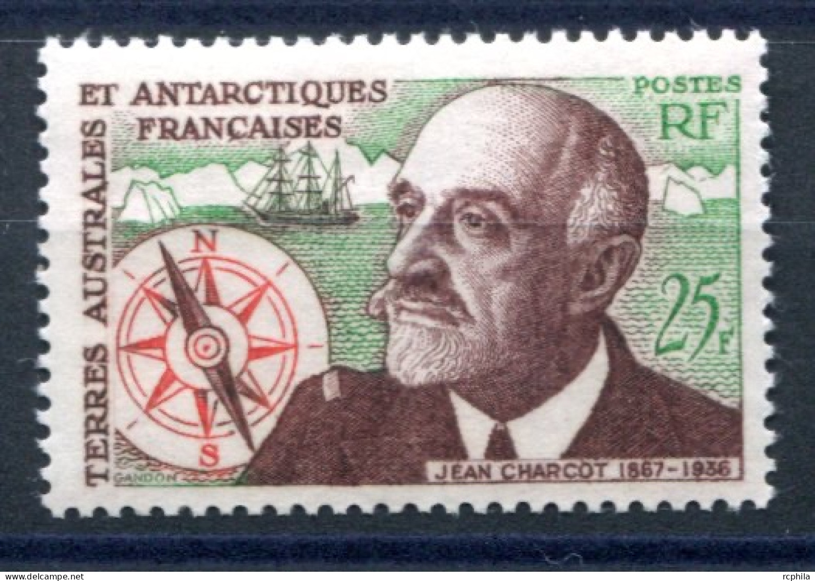 RC 26481 TAAF COTE 41€ N° 19 JEAN CHARCOT NEUF ** MNH TB - Ongebruikt