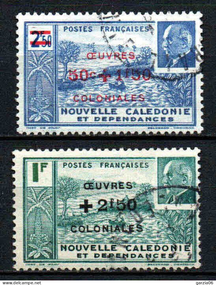 Nouvelle Calédonie  - 1944 -  Pétain Surch-   N° 246/247  - Oblit - Used - Used Stamps