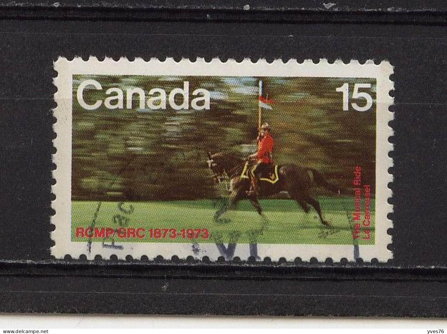 CANADA - Y&T N° 497° - Centenaire De La Police Montée - Oblitérés