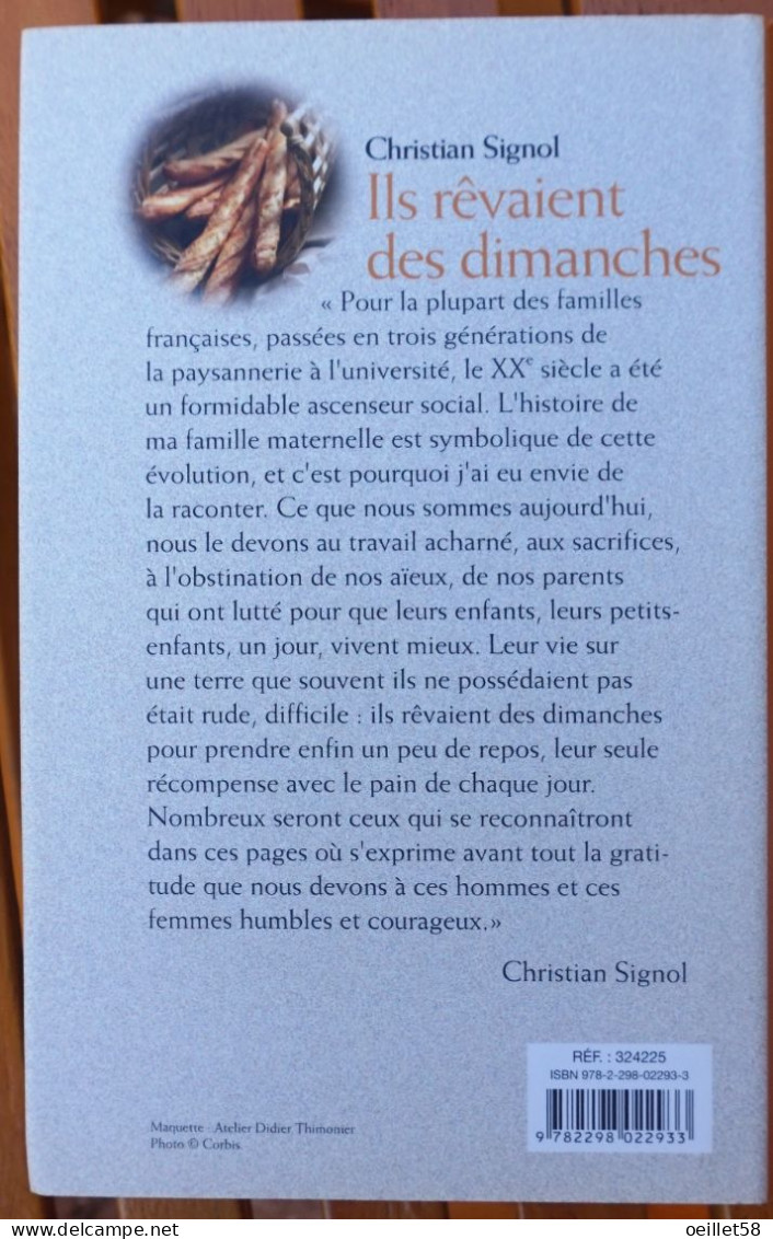 ILS REVAIENT DES DIMANCHES (Christian Signol) - Adventure