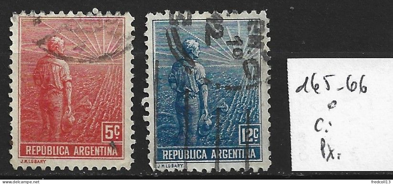 ARGENTINE 165-66 Oblitérés Côte 0.75 € - Usados