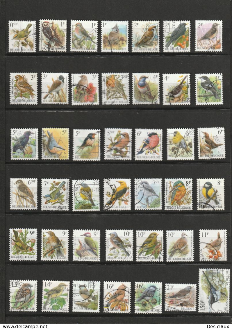 BELGIQUE. Lot De 35 Timbres Type Buzin Oblitérés, La Plupart Cad Rond (qq Uns Avec Ondulation). Petit Prix. Voir Le Scan - Collections (sans Albums)