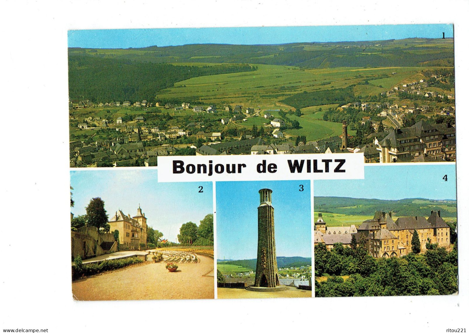 Cpm - Luxembourg - Wiltz - Vue Générale - Théâtre En Plein Air - Monument National De La Résistance Château - - Wiltz