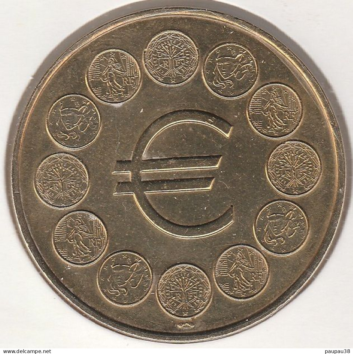 MONNAIE DE PARIS 2004 - 75 PARIS Monnaie De Paris - L'Euro, 1ère Médaille Des Classeurs - 2004