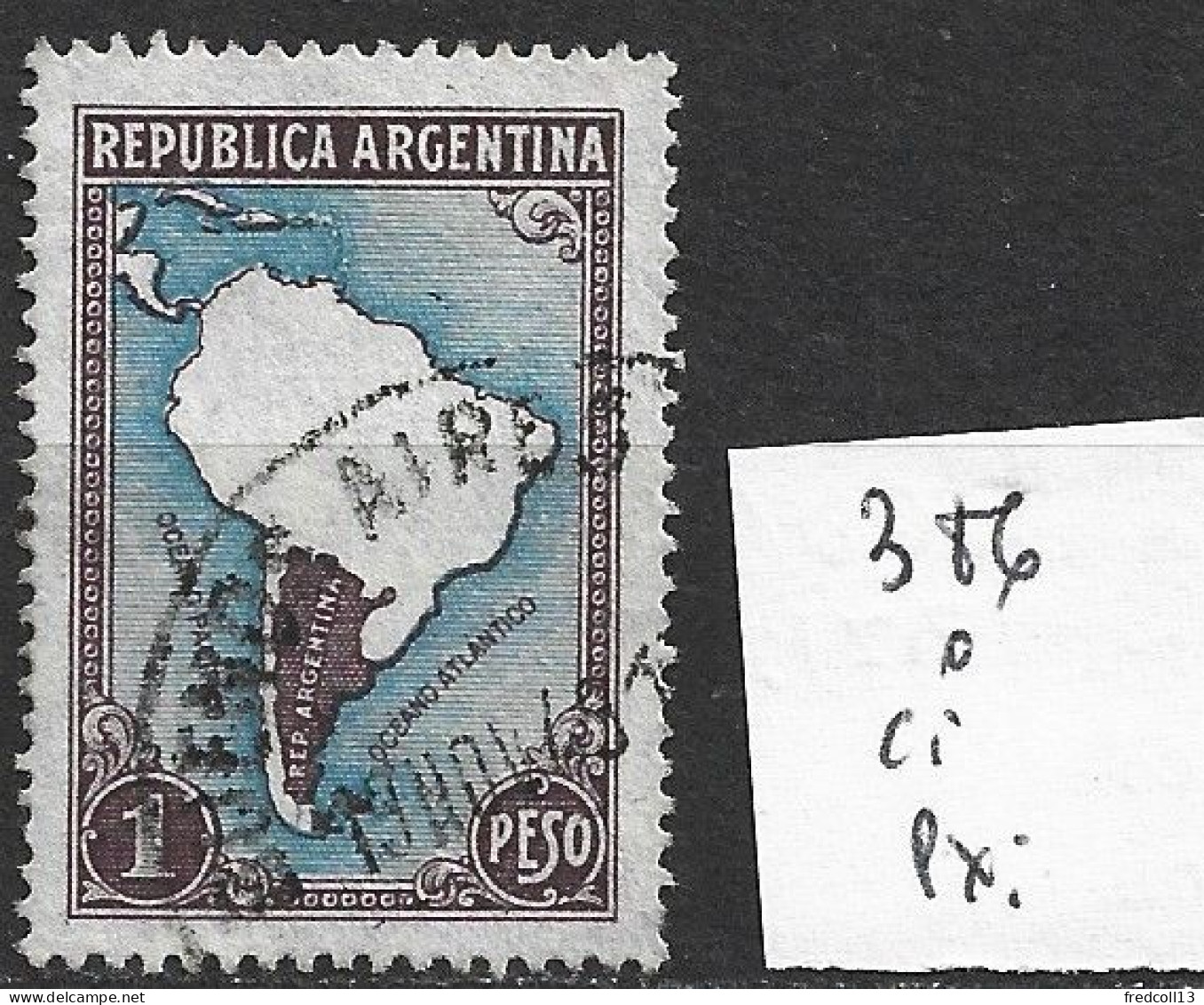 ARGENTINE 386 Oblitéré Côte 0.30 € - Usados