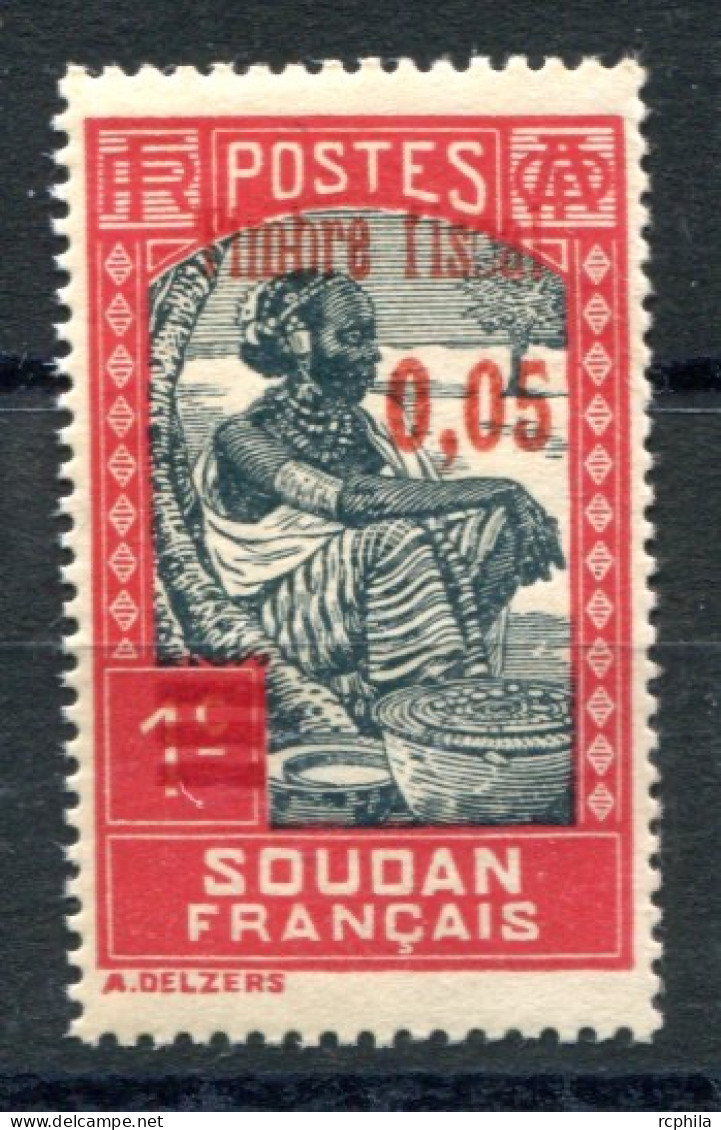 RC 26158 SOUDAN N° 62 TIMBRE FISCAL 0,05 / 1c ROUGE ET GRIS SURCHARGE ROUGE EMIS EN 1941 NEUF ** MNH TB - Unused Stamps