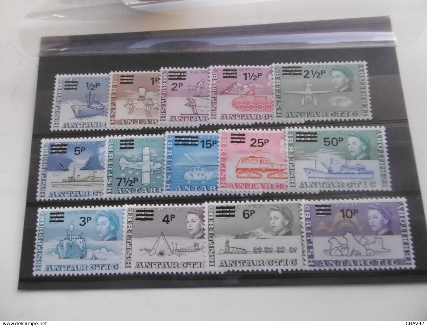 ANTARCTIQUE BRITANNIQUE SERIE 25-38 * *   SERIE COURANTE SANS CHARNIERE SYSTEME DECIMAL - Ongebruikt