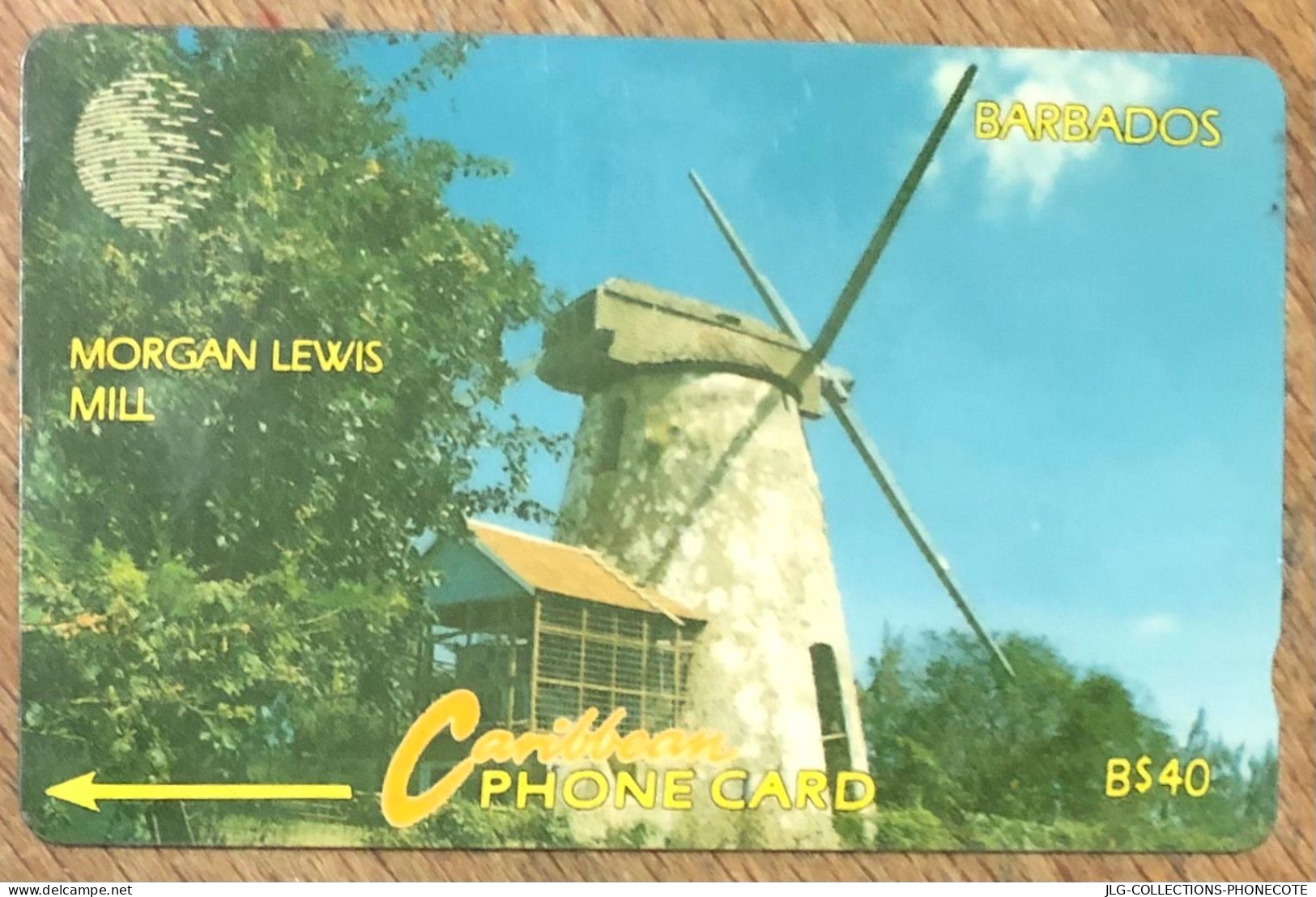 BARBADOS MORGAN LEWIS MILL B$ 40 CARIBBEAN CABLE & WIRELESS SCHEDA PREPAID TELECARTE TELEFONKARTE PHONECARD - Barbades