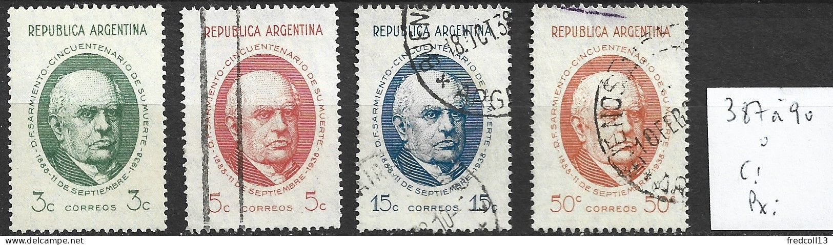 ARGENTINE 387 à 90 Oblitérés Côte 2.50 € - Usati