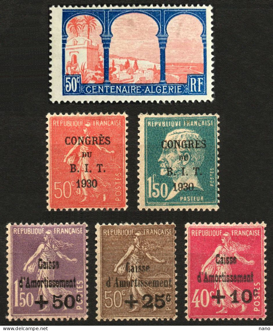 ANNÉE COMPLÈTE 1930 - N° 263 à 268 - Neuf * - ....-1939