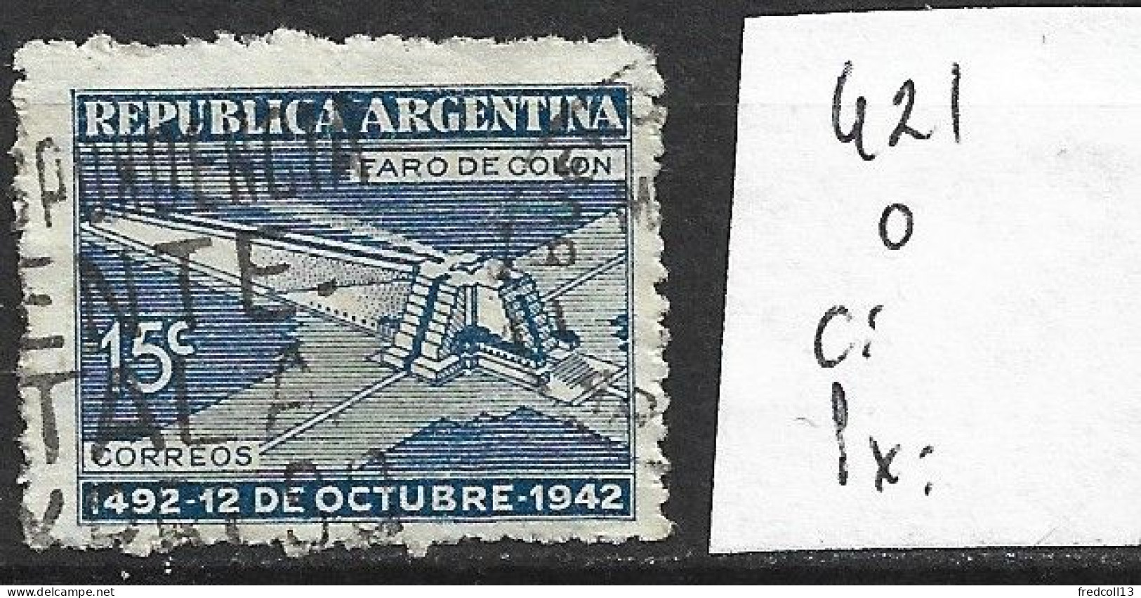 ARGENTINE 421 Oblitéré Côte 0.40 € - Used Stamps