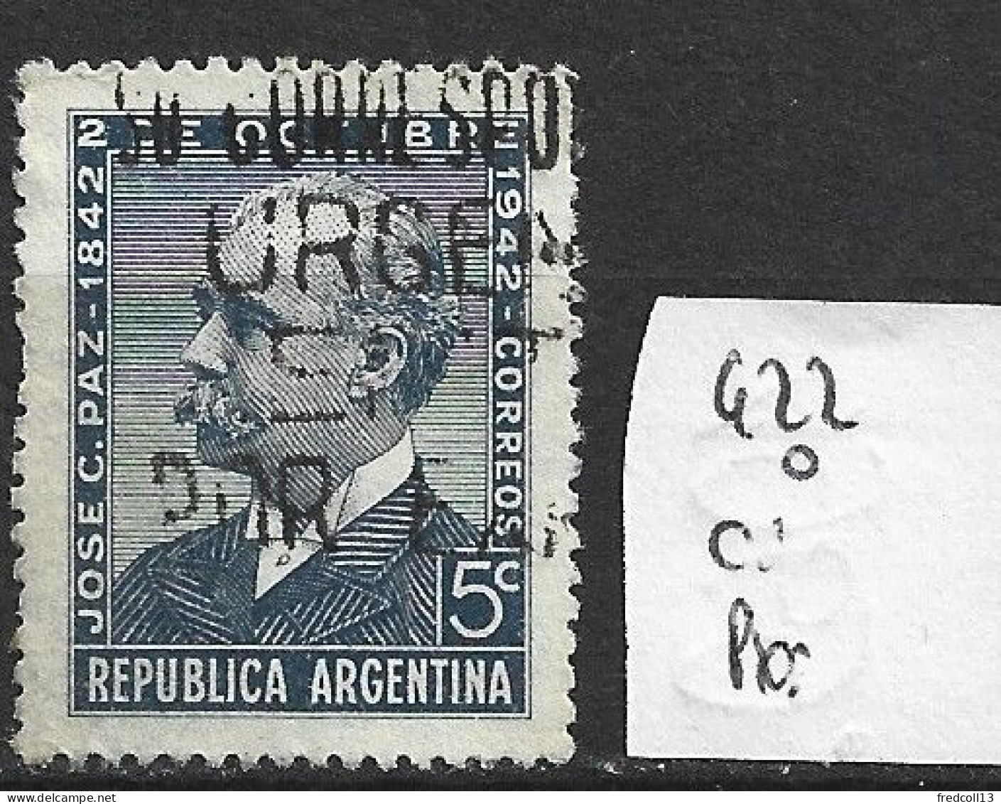 ARGENTINE 422 Oblitéré Côte 0.15 € - Used Stamps