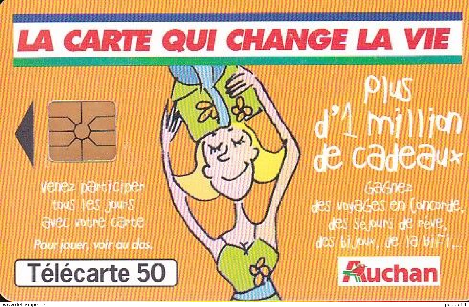 F1010  09/1999 - AUCHAN ORANGE - 50 GEM1A - 1999