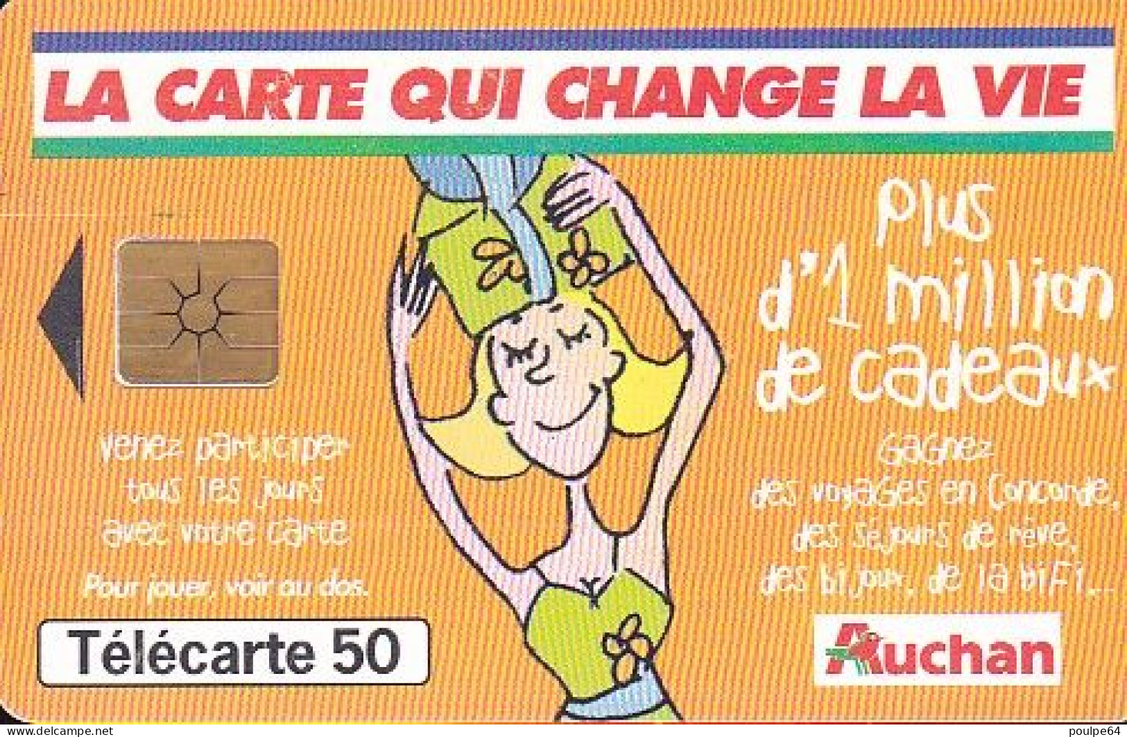 F1010a  09/1999 - AUCHAN ORANGE - 50 GEM1B - 1999