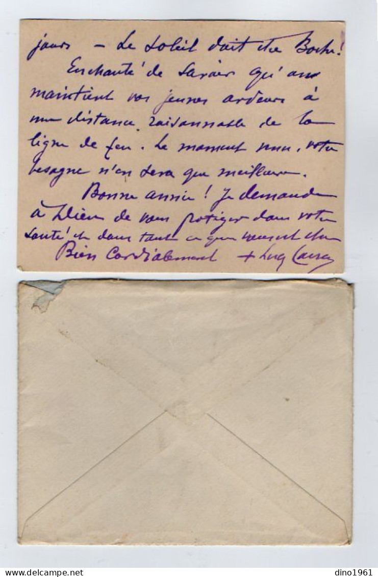 VP22.537 - MENTON 1915 -  Carte - Lettre Autographe Signée - Mgr Lucien LACROIX Evêque De Tarentaise ..... - Personajes Historicos