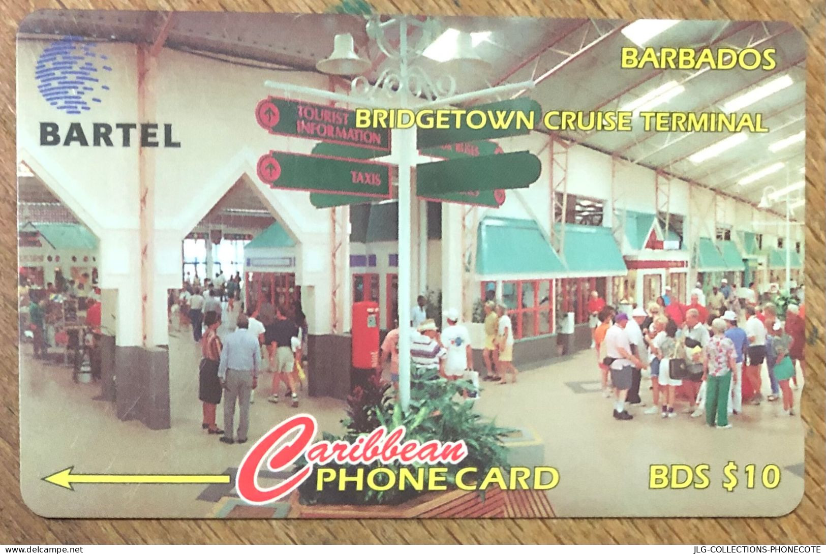 BARBADOS CRUISE TERMINAL B$ 10 CARIBBEAN CABLE & WIRELESS SCHEDA PREPAID TELECARTE TELEFONKARTE PHONECARD - Barbades