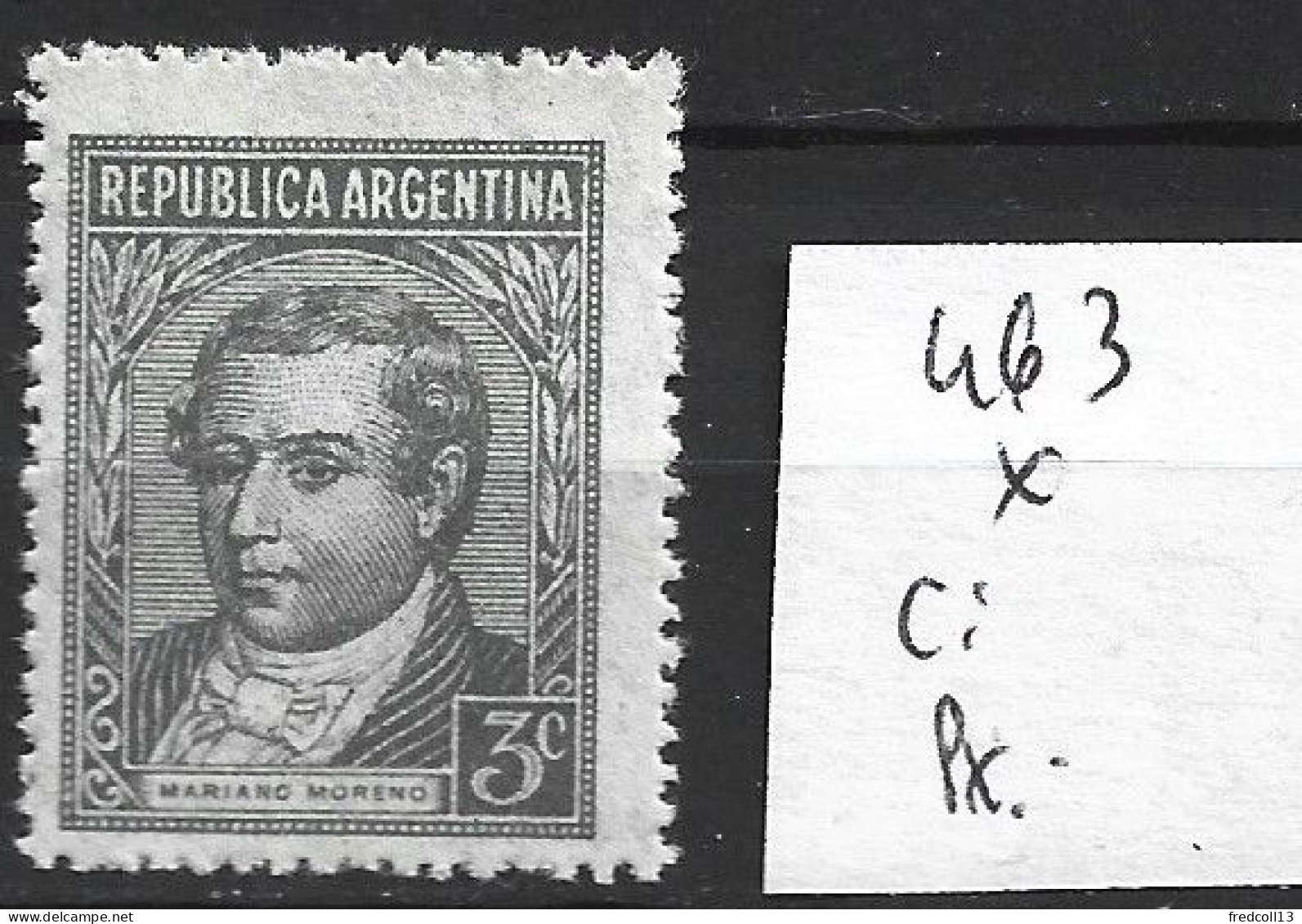 ARGENTINE 463 * Côte 0.15 € - Neufs