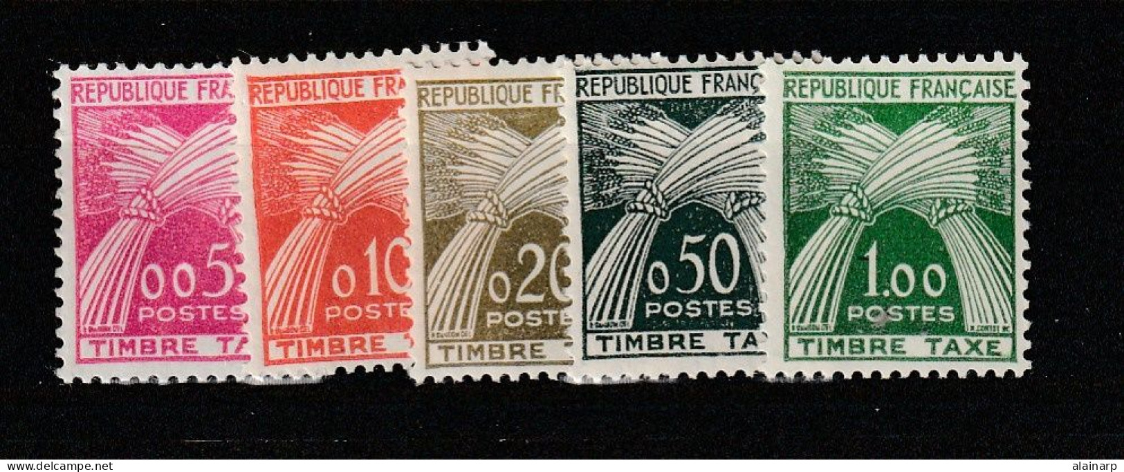 1960 > Type Gerbe  (YT 90-94**) - 1960-... Ungebraucht