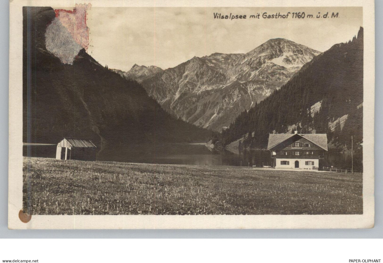 A 6675 TANNHEIM, Vilsalpsee Und Gasthof, 1929 - Tannheim