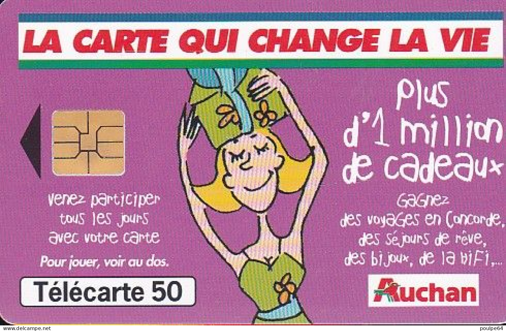 F1012A  09/1999 - AUCHAN PRUNE - 50 SO3 - 1999