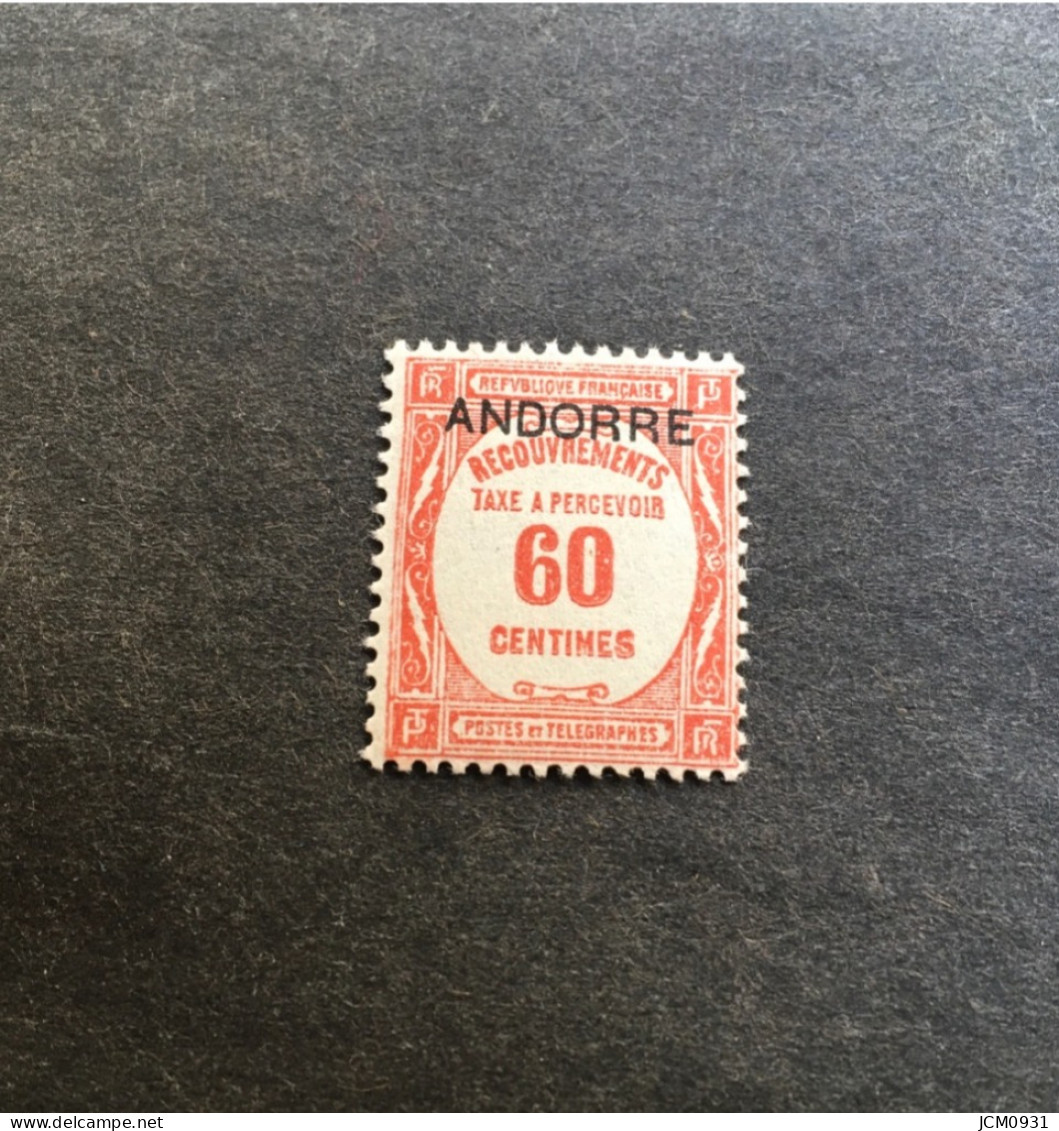 CF - Andorre N° T 11 ** MNH - C. 58,00 E - Grand Luxe - Voir Photos - Unused Stamps