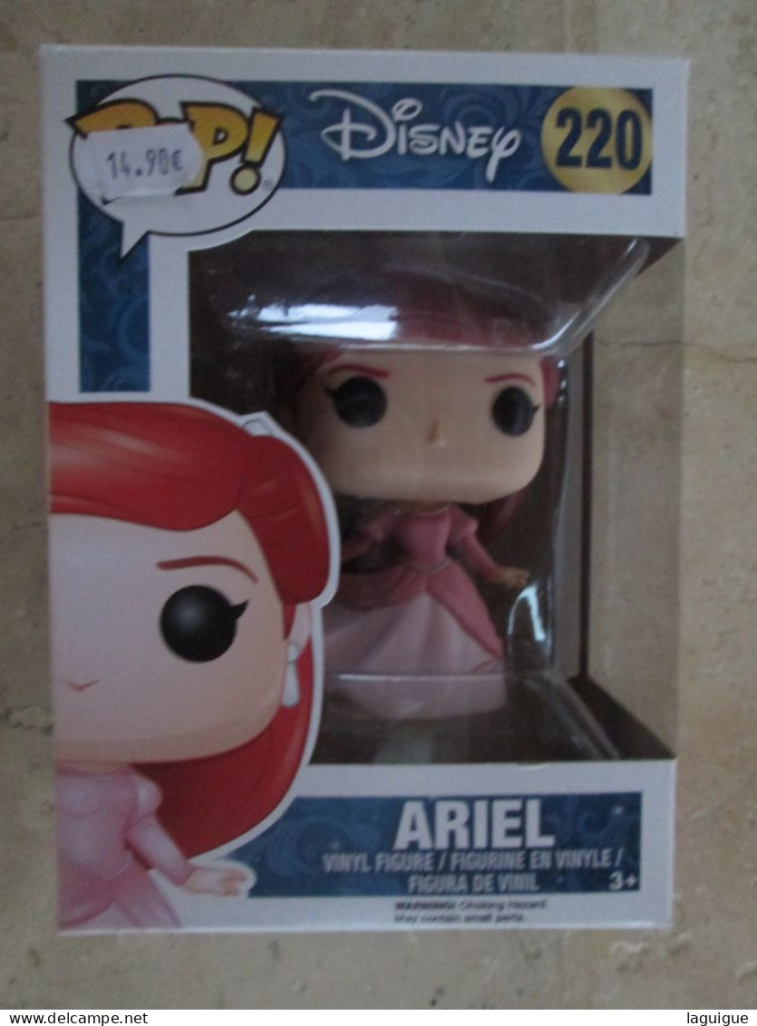 FUNKO POP AVEC BOITE N° 220 ARIEL ROBE ROSE - Disney