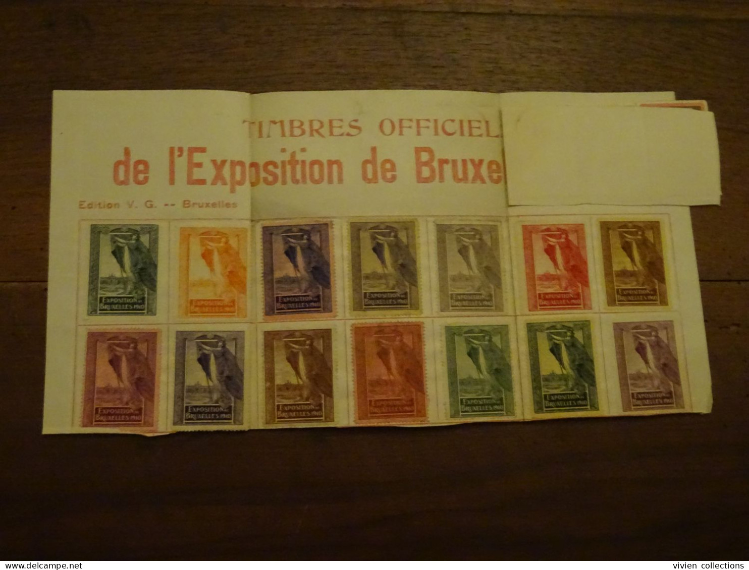 Belgique Vignettes Les 20 Timbres Officiels De L'exposition De Bruxelles 1910 - 1910-1911 Caritas