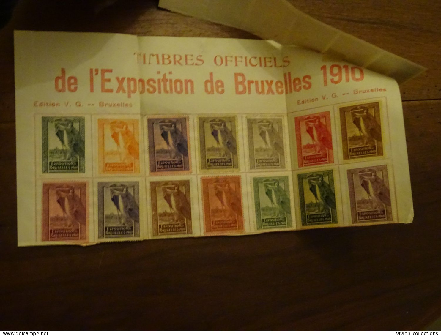 Belgique Vignettes Les 20 Timbres Officiels De L'exposition De Bruxelles 1910 - 1910-1911 Caritas