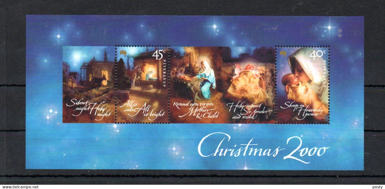 AUSTRALIE - AUSTRALIA - 2000 - B/F - M/S - CHRISTMAS - NOEL - WEIHNACHTEN - - Blocks & Sheetlets