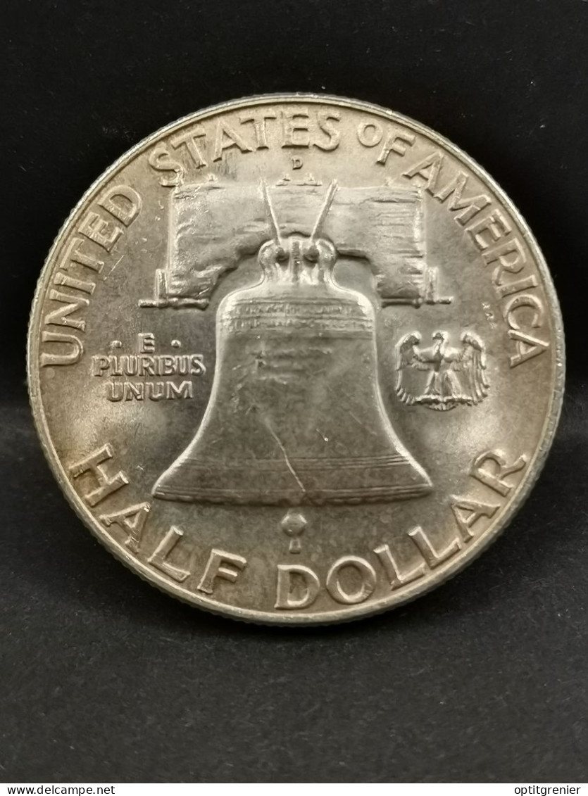 HALF DOLLAR ARGENT FRANKLIN 1958 D DENVER USA / SILVER 1/2 DOLLAR - 1948-1963: Franklin