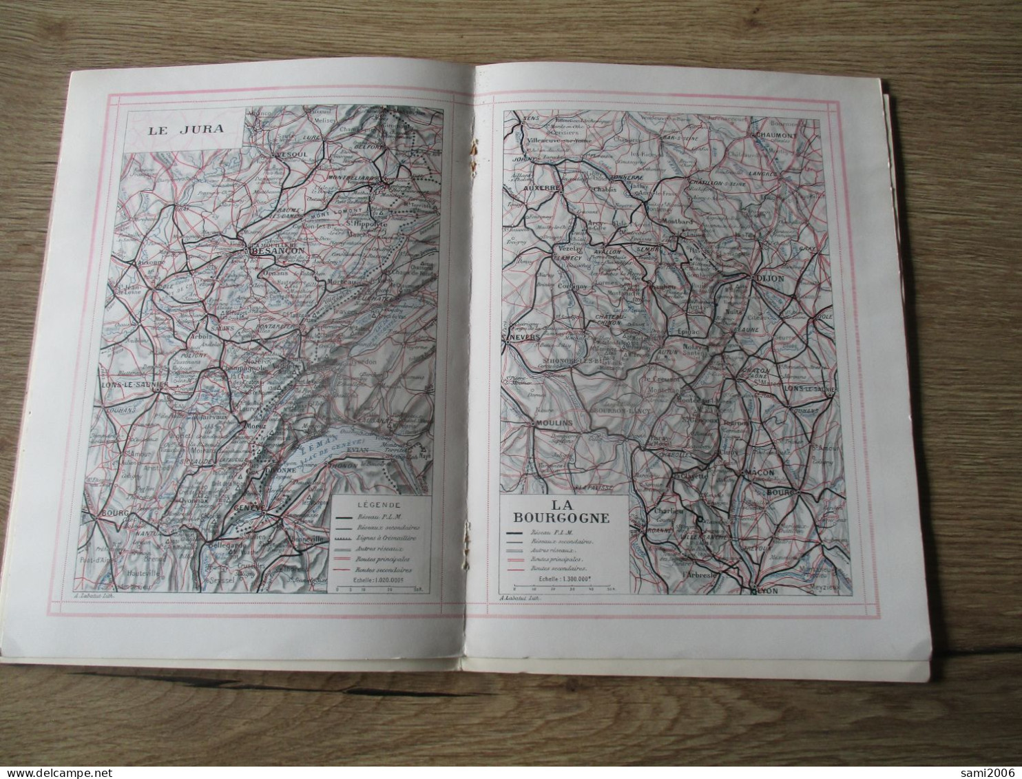 ATLAS P.L.M  SNCF CHEMINS DE FER  JURA BOURGOGNE