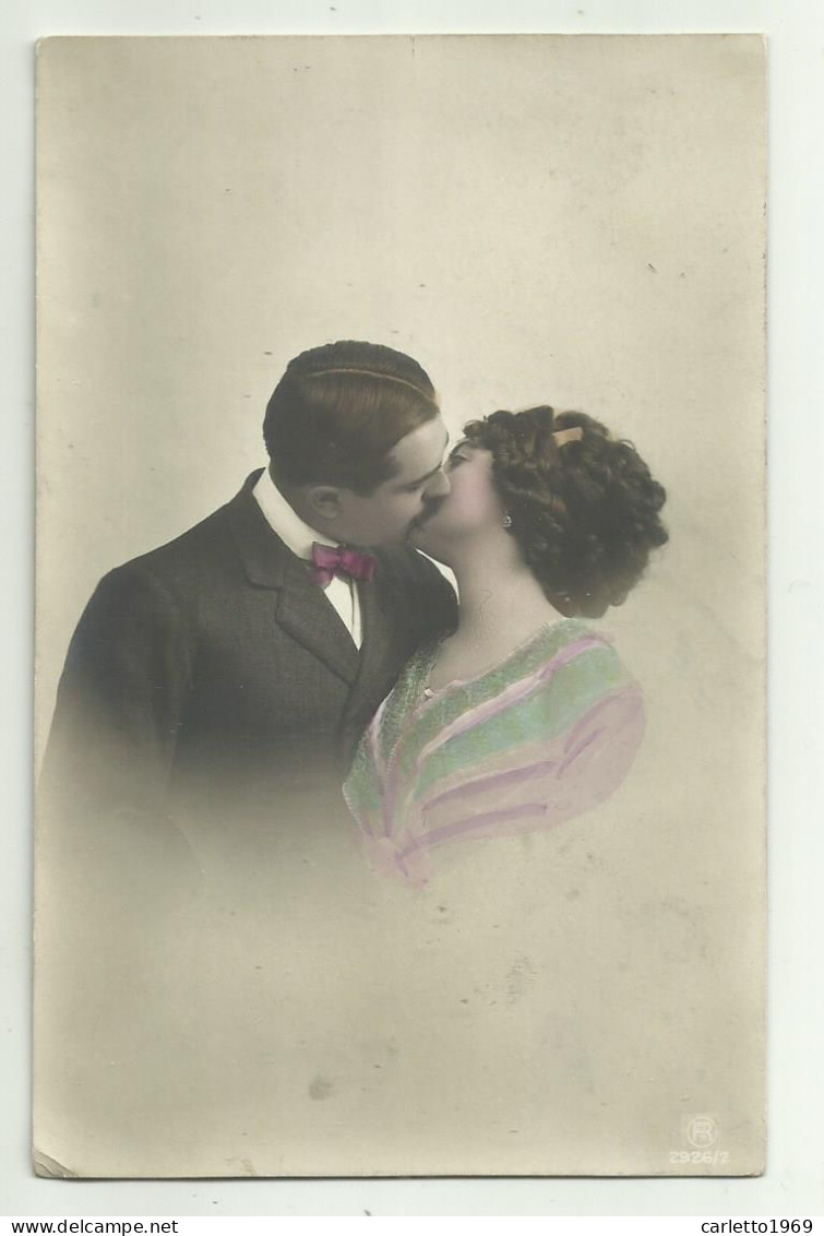COPPIA INNAMORATI D'EPOCA 1911  VIAGGIATA FP - Couples
