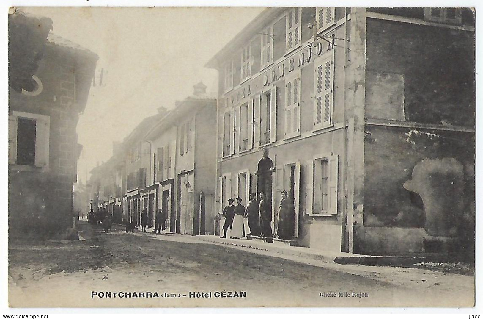 CPA 38 Pontcharra Rare Hôtel Cézan Près De Chapareillan La Buissière Barraux Le Cheylas Montmélian Sainte Hélène Du Lac - Pontcharra