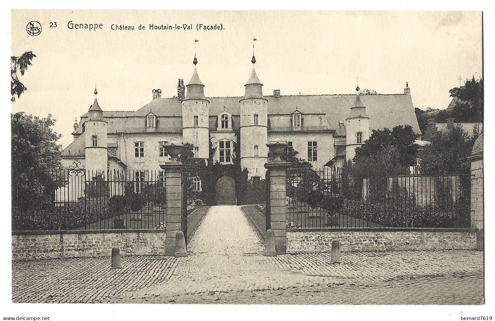 Belgique  -  Genappe -  Chateau De Houtain Le Val  - Facade - Comte  Et Dtesse  D'hanins  De Moerkerke - Genappe