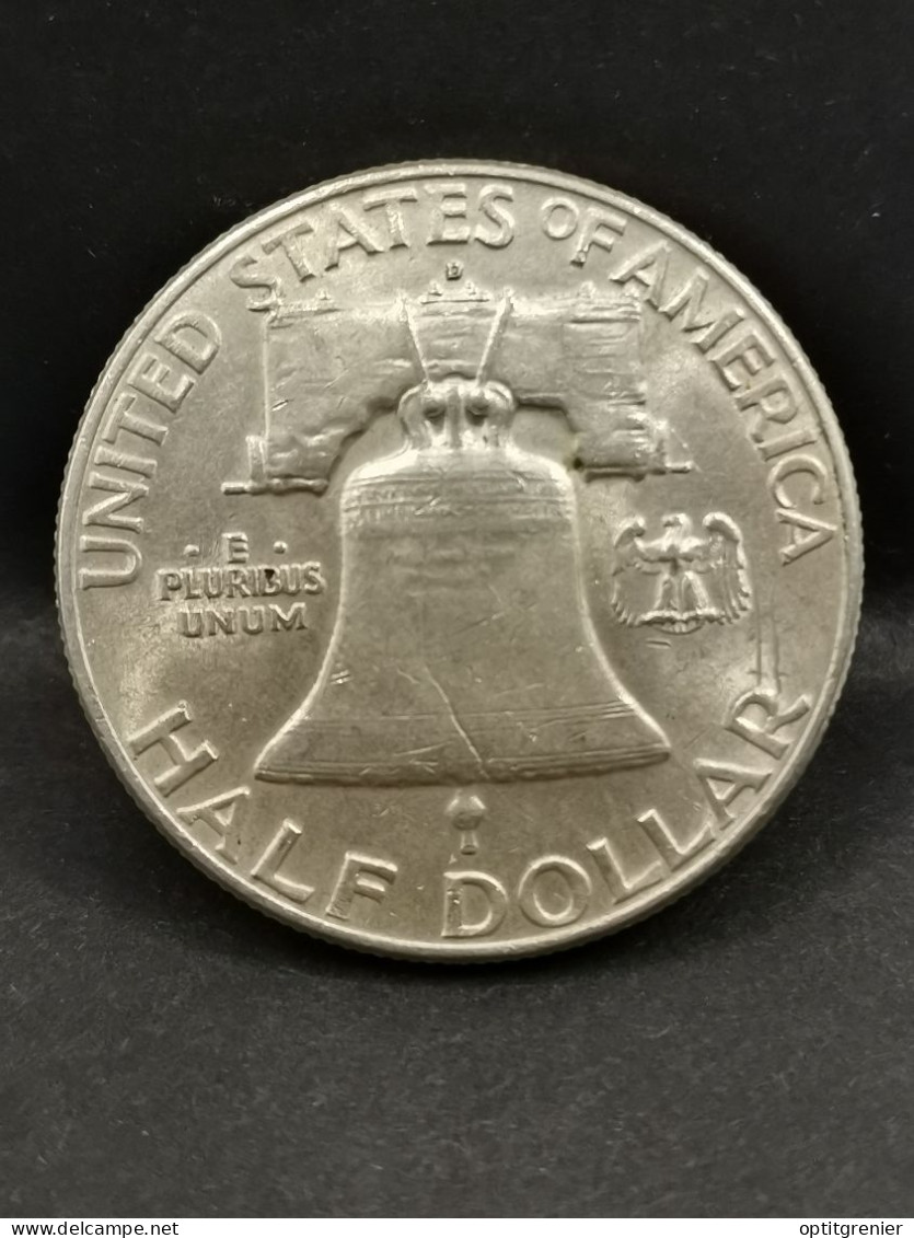 HALF DOLLAR ARGENT FRANKLIN 1961 D DENVER USA / SILVER 1/2 DOLLAR - 1948-1963: Franklin