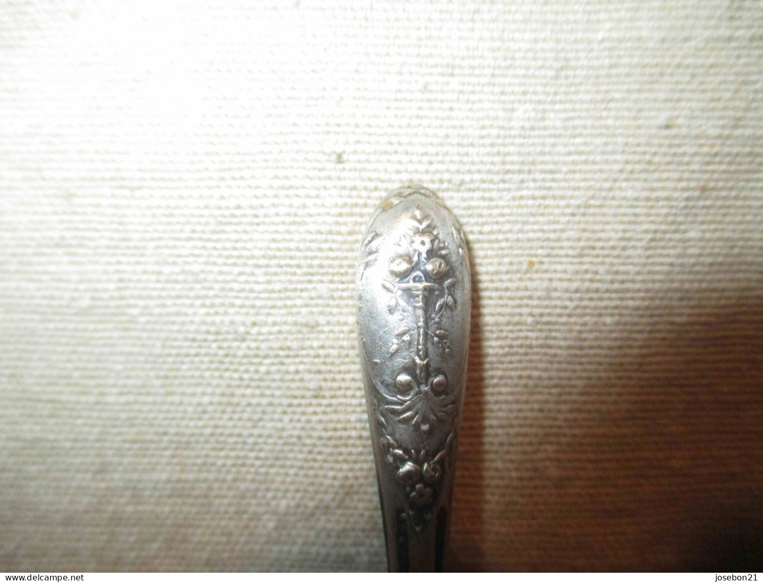 Ancien Poinçon De Couturière Argent Et Acier Milieu XIX ème - Argenterie