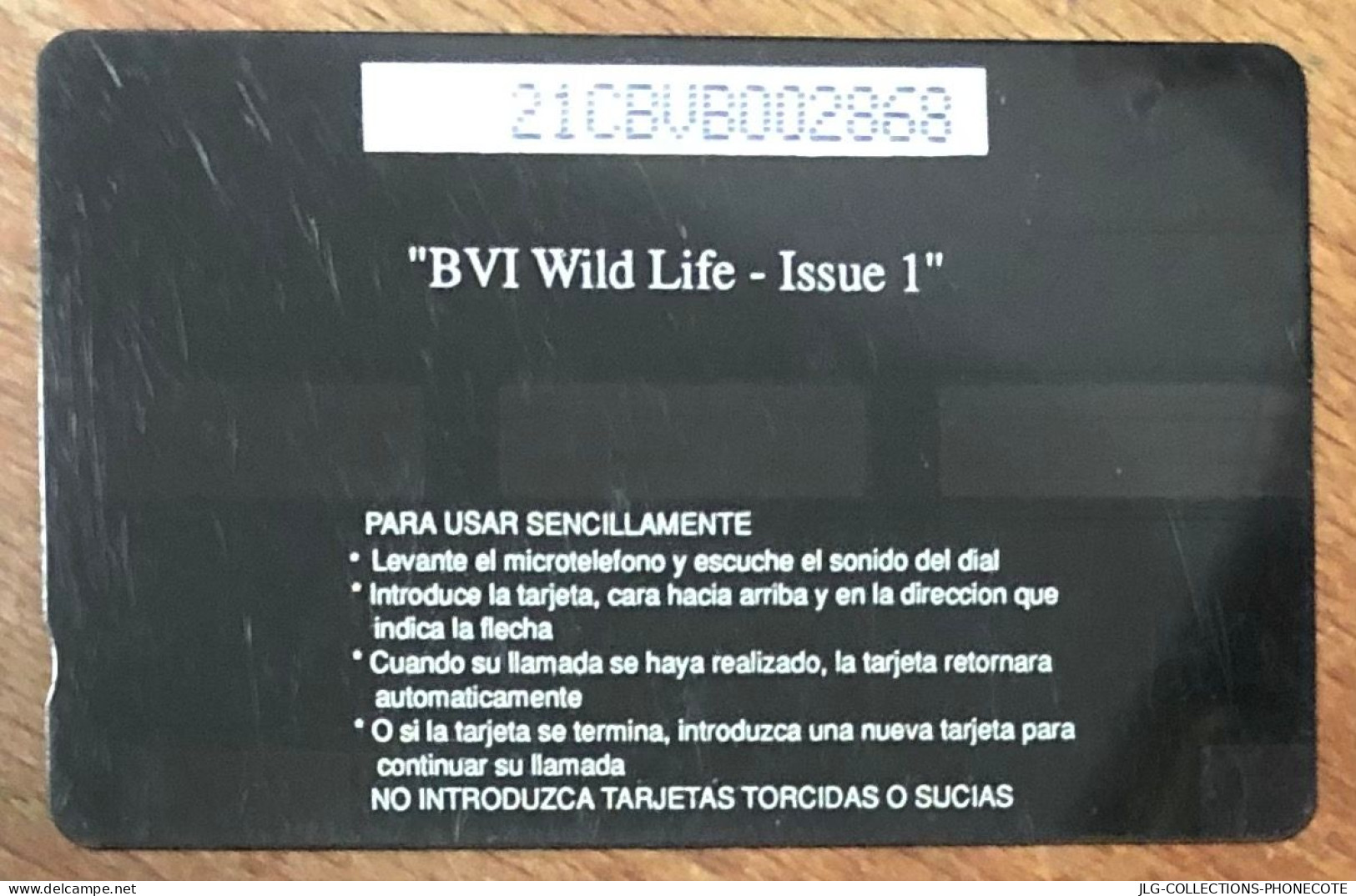 BRITISH VIRGIN ISLANDS IGUANA US$ 5 CARIBBEAN CABLE & WIRELESS SCHEDA PREPAID TELECARTE TELEFONKARTE PHONECARD - Isole Vergini