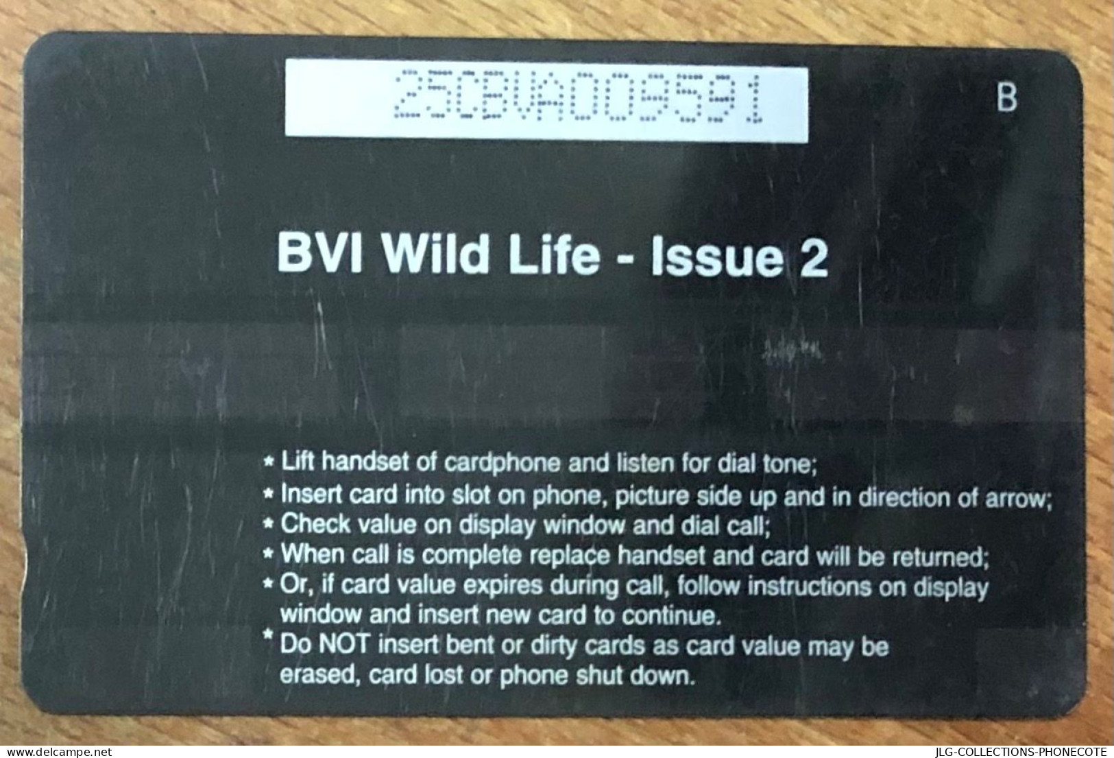 BRITISH VIRGIN ISLANDS HUMMING BIRD US$ 5 CARIBBEAN CABLE & WIRELESS SCHEDA PREPAID TELECARTE TELEFONKARTE PHONECARD - Maagdeneilanden