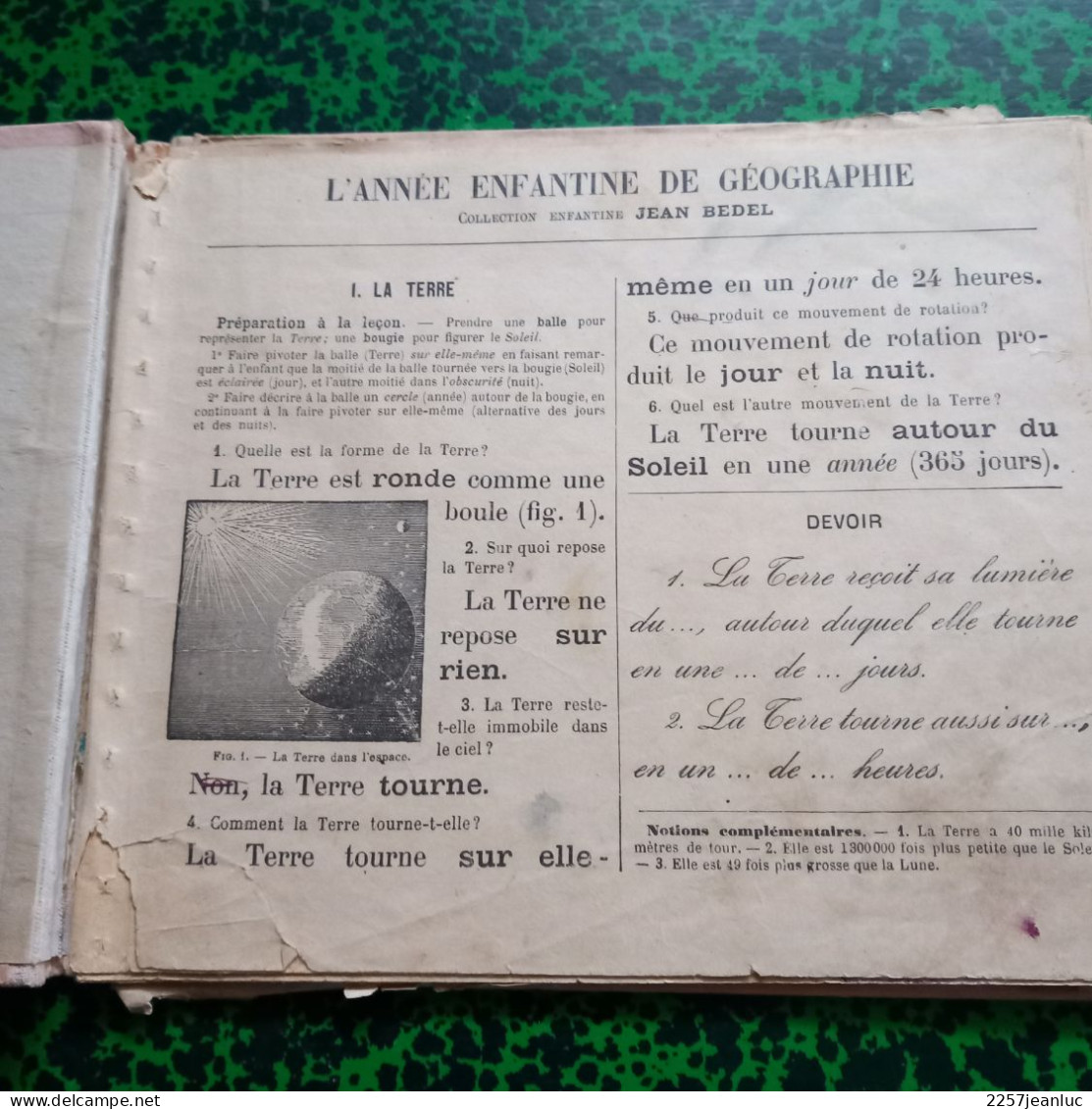 L'Année Enfantine De Géographie Collection Jean Bedel 1927 - 6-12 Ans