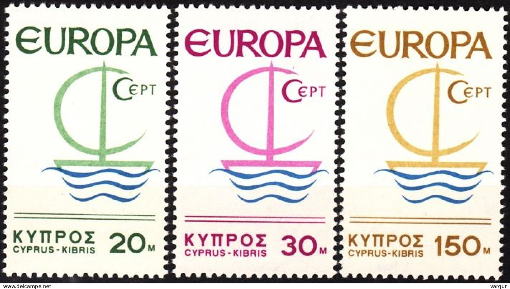 CYPRUS 1966 EUROPA. Complete Set, MNH - 1966