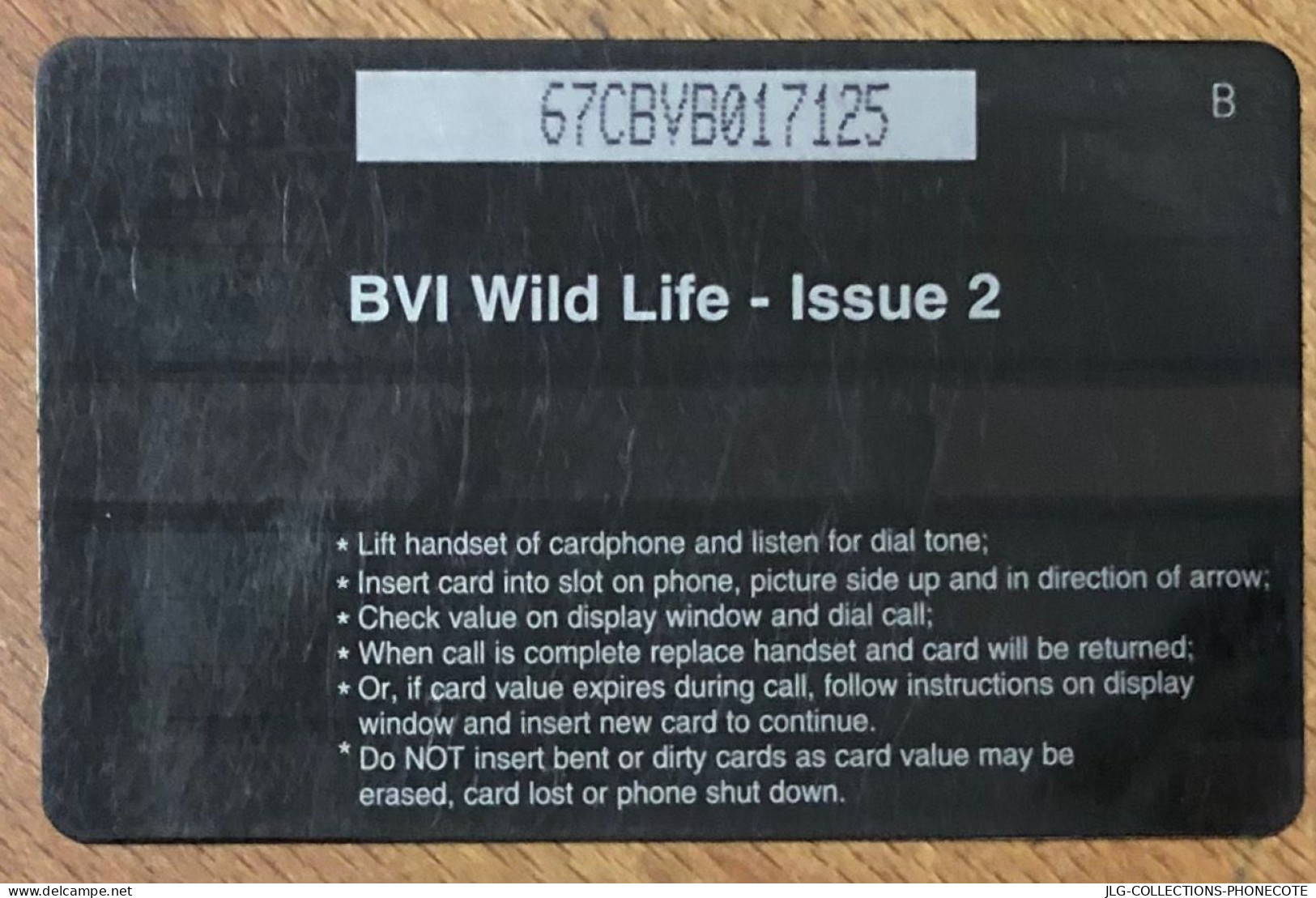 BRITISH VIRGIN ISLANDS PAPILLON BUTTERFLY US$10 CARIBBEAN CABLE & WIRELESS SCHEDA TELECARTE TELEFONKARTE PHONECARD - Vierges (îles)