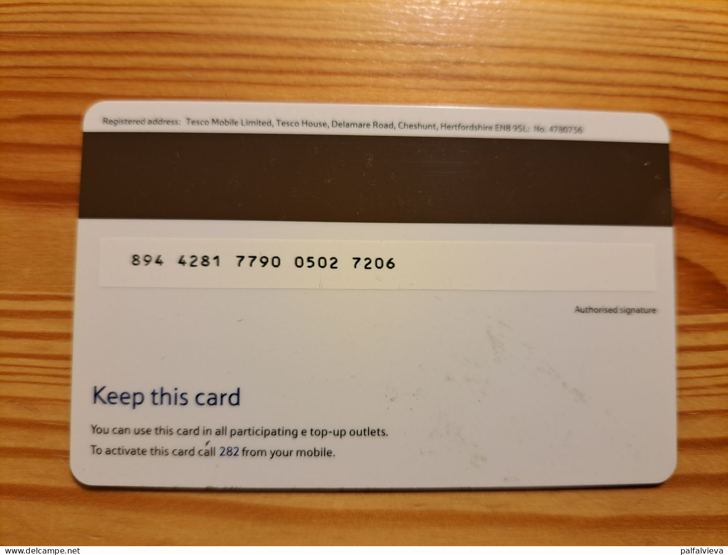 Prepaid Phonecard United Kingdom, Tesco Mobile - Emissioni Imprese