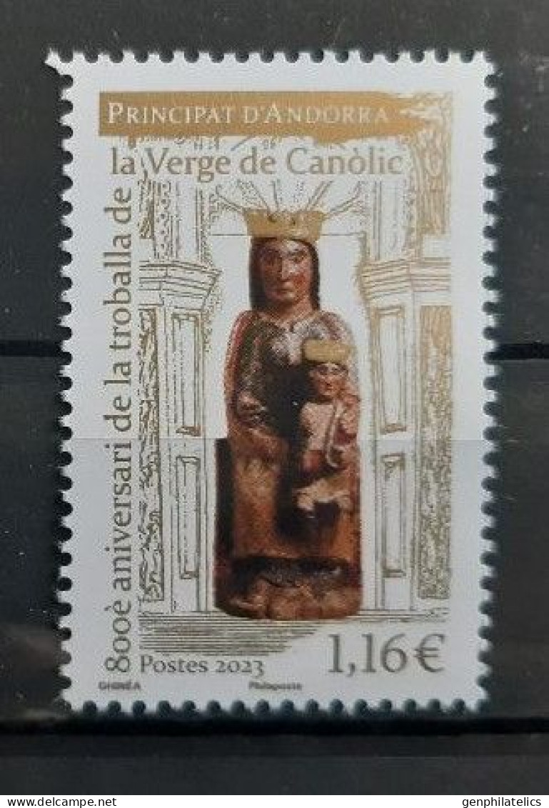 ANDORRA (France) 2023 CULTURE Art. Paintings. Religion. Deities VIRGIN Of CANOLIC - Fine Stamp MNH - Unused Stamps