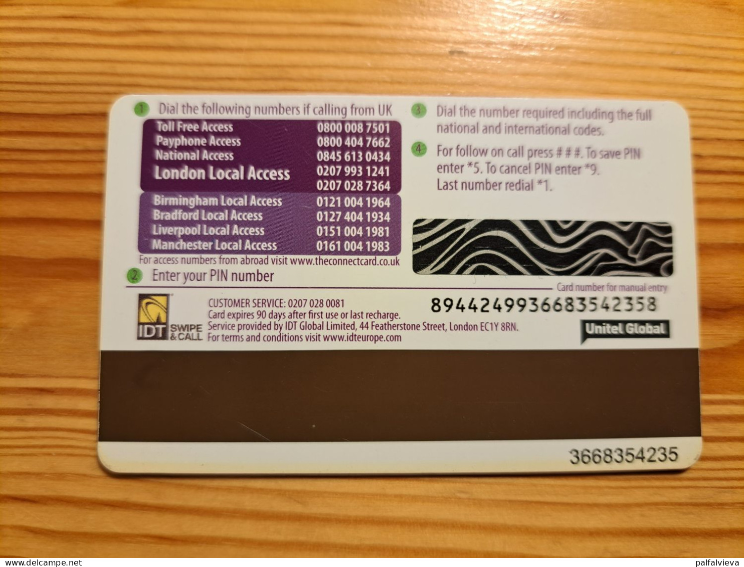 Prepaid Phonecard United Kingdom, IDT, Asda Connect - [ 8] Firmeneigene Ausgaben