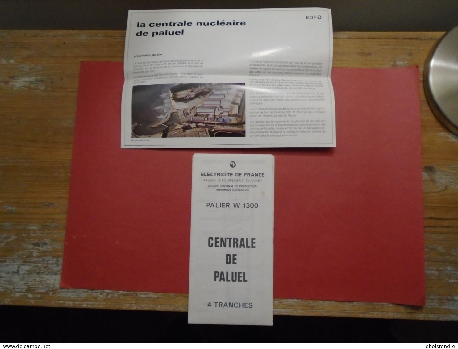 LA CENTRALE NUCLEAIRE DE PALUEL PRESENTATION EDF + PLAN DEPLIANT ELECTRICITE DE FRANCE REGION D EQUIPEMENT CLAMART - Autres Plans