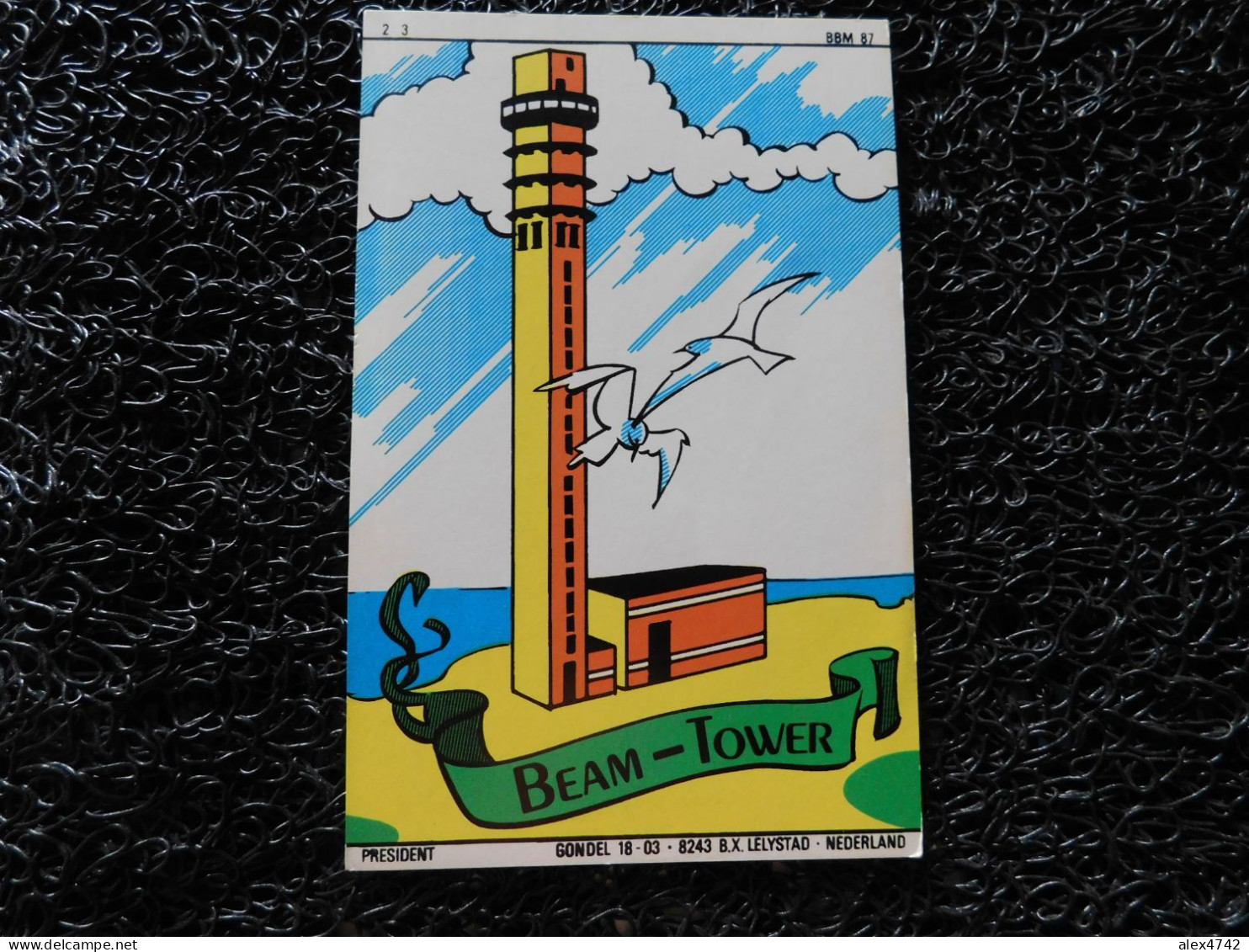 QSL - CB, BEAM-TOWER, Lelystad, Nederland (F20) - CB