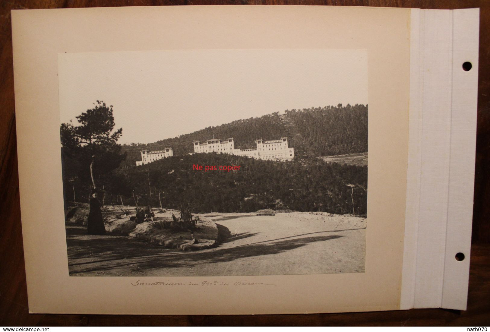 Lot 2 Photo 1890's Hyères Jardin Du Gros Pin Sanatorium Du Mont Des Oiseaux Var (83)  Tirage Print Vintage - Lieux