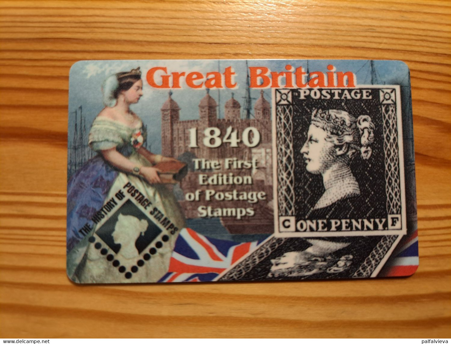 Prepaid Phonecard United Kingdom - One Penny Stamp, Queen Victoria - Emissions Entreprises